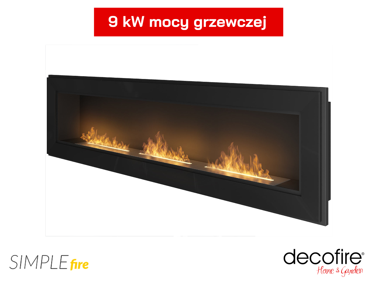 Biokominek SImple Fire FRAME 1800 o mocy grzewczej 9 kW