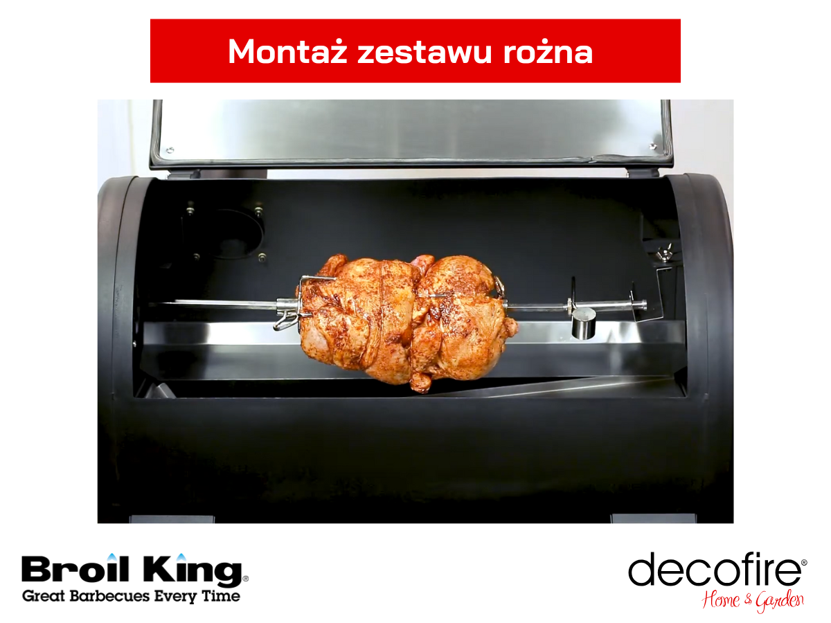 Montaż zestawu rożna (opcjonalnie)