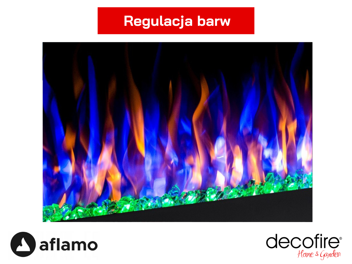 Kominek elektryczny Aflamo Diamond regulacja barw