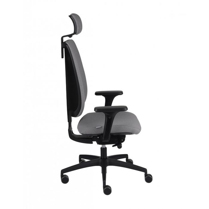 Fotel biurowy Grospol Valio BT HD black chrome tkanina Note - 12 kolorów