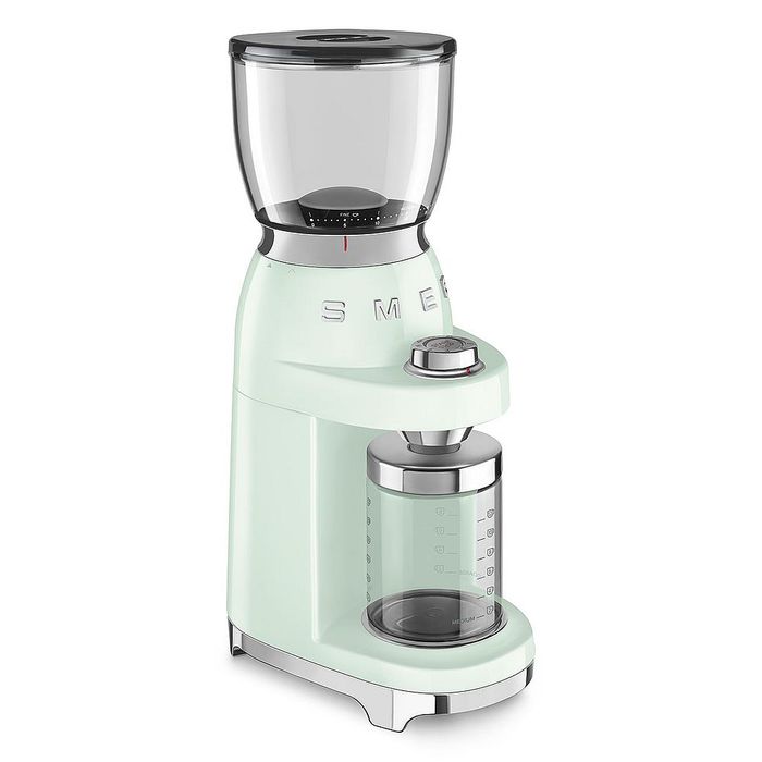 Elektryczny młynek do kawy 50's style Pastelowa zieleń Smeg (CGF11PGEU)