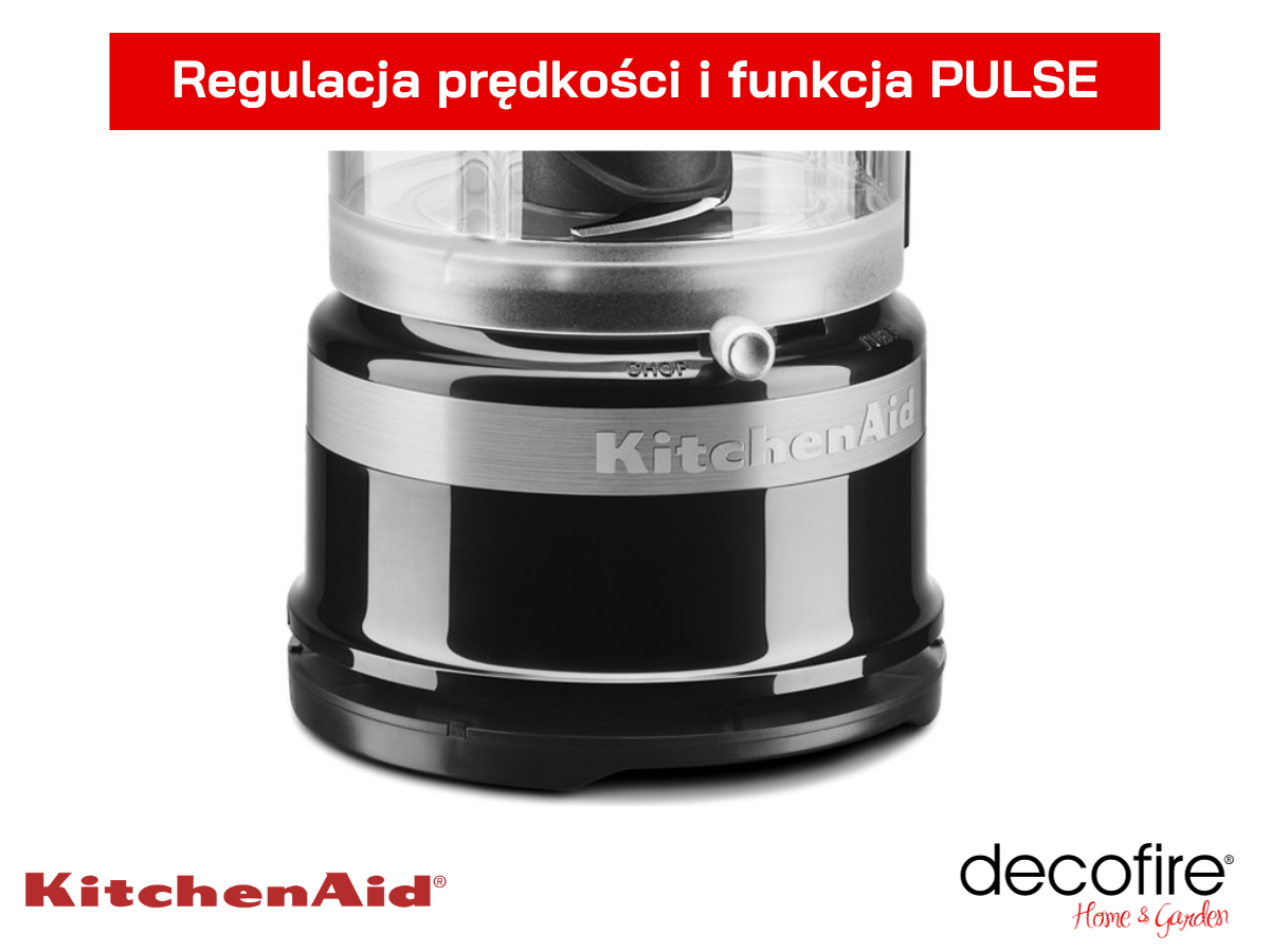 Regulacja prędkości i funkcja PULSE w malakserze MINI 1,1 l Onyx Black KitchenAid