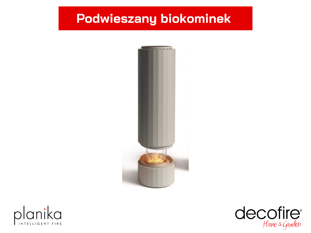 Elegancki wygląd – podwieszany biokominek