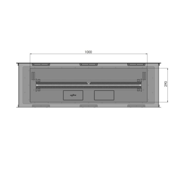Biokominek do zabudowy Infire Etronic 2SIDE 1200