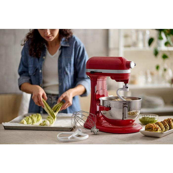 Mikser stojący 5,2 l z podnoszoną dzieżą KitchenAid Heavy Duty, Empire Red (5KSM55SXXEER)