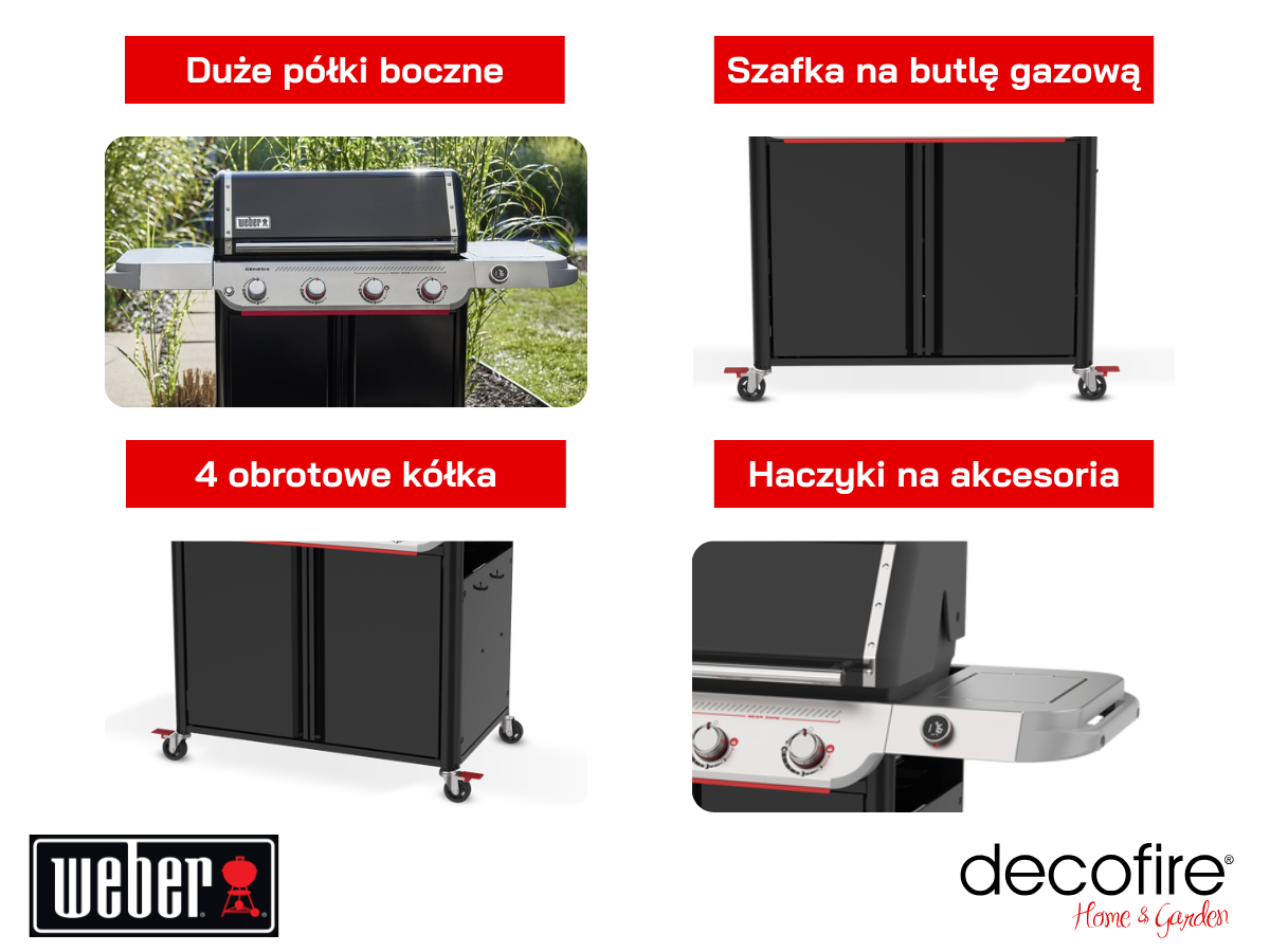 Dodatkowe udogodnienia w grillu gazowym Weber Genesis EX-425W