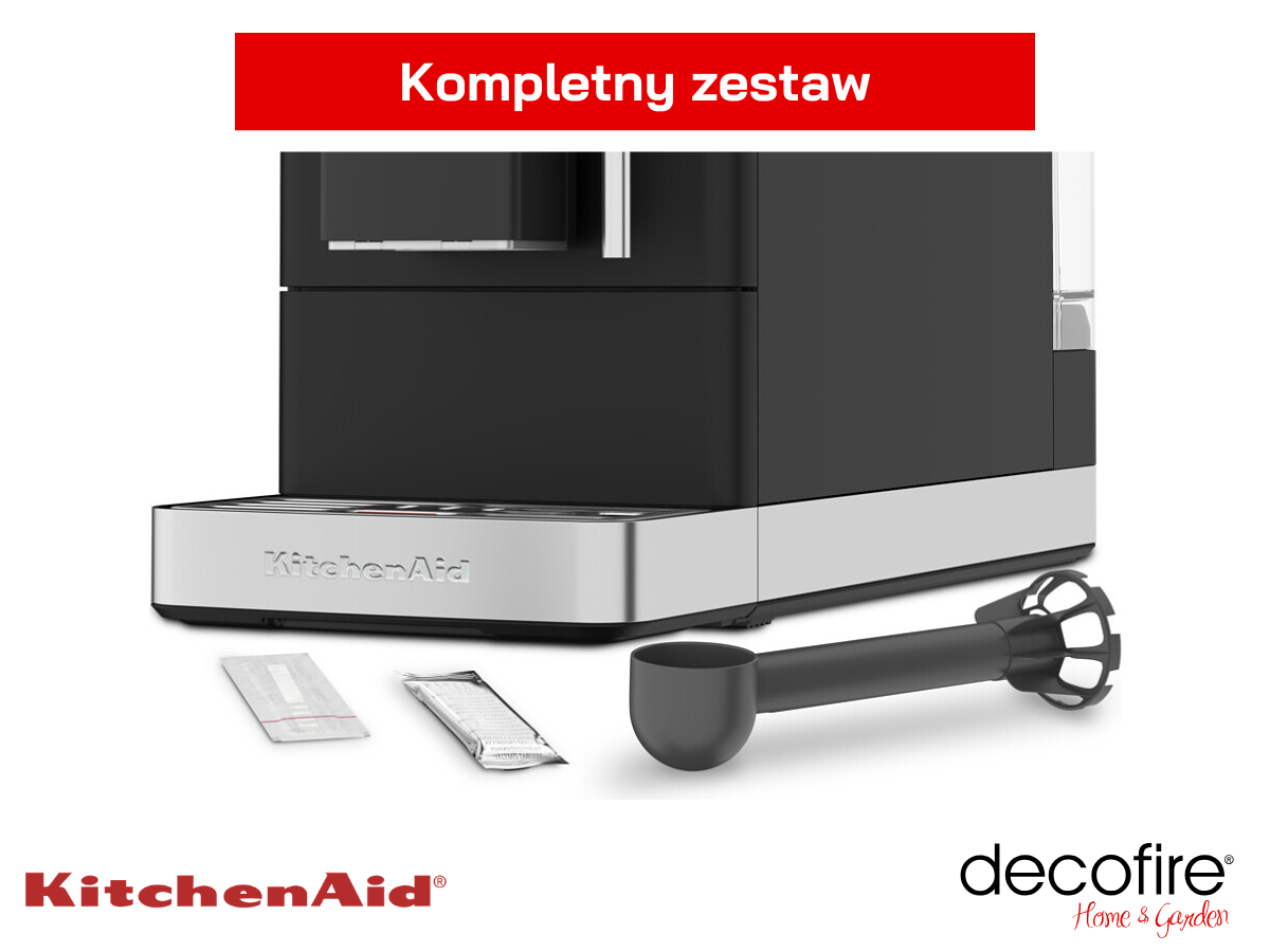 Ekspres automatyczny KF2 Black Mat KitchenAid – zestaw gotowy do działania
