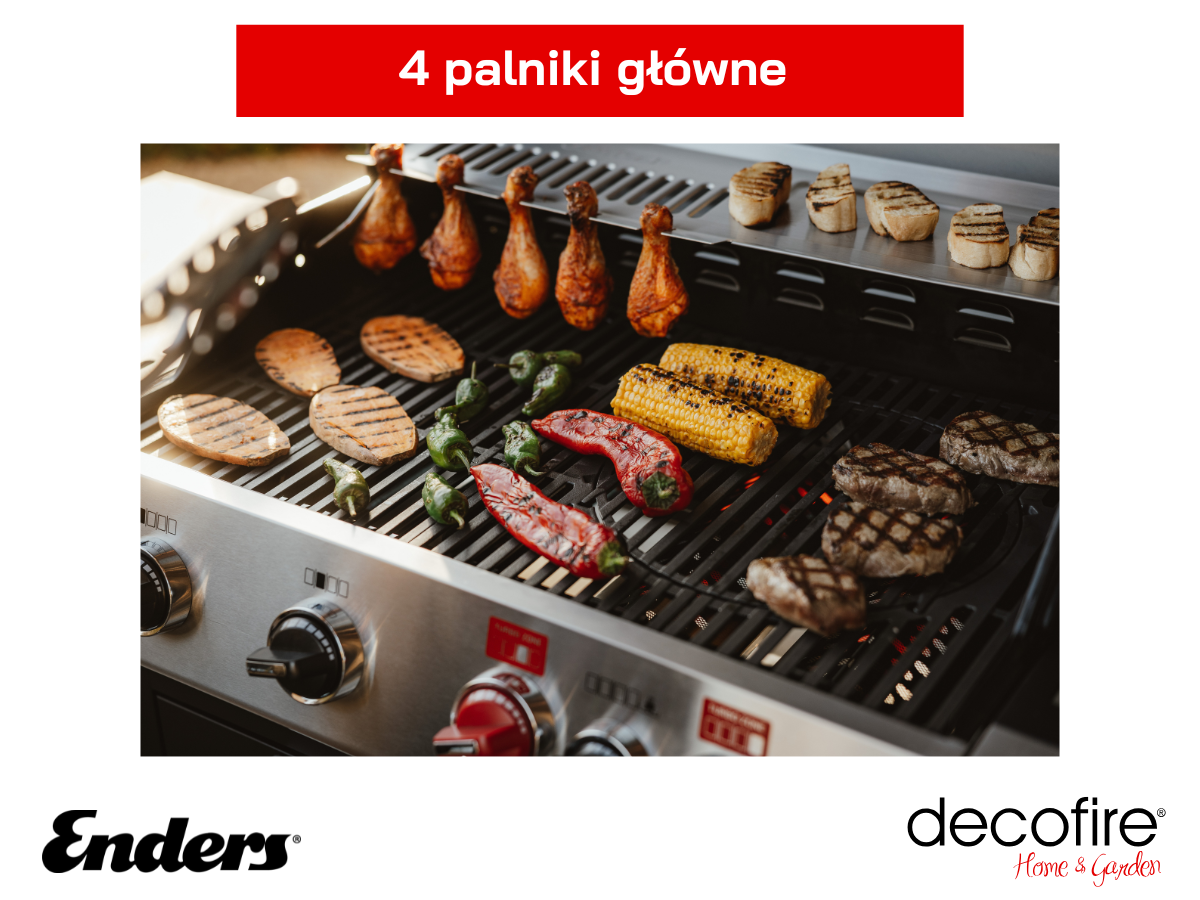 4 palniki główne 