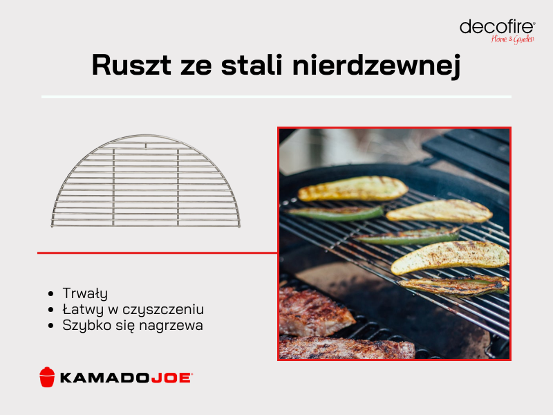 Ruszt ze stali nierdzewnej Kamado Joe