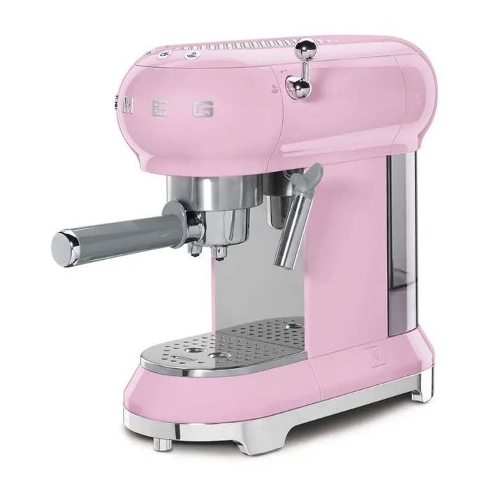 Ekspres kolbowy 50's style Pastelowy róż Smeg (ECF01PKEU)