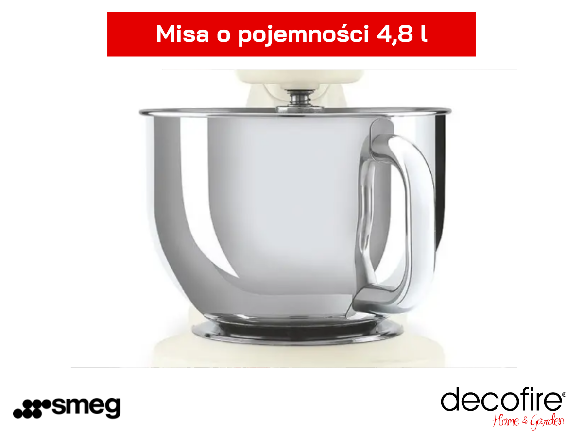Mikser planetarny 50's style Kremowy 4,8 l Smeg