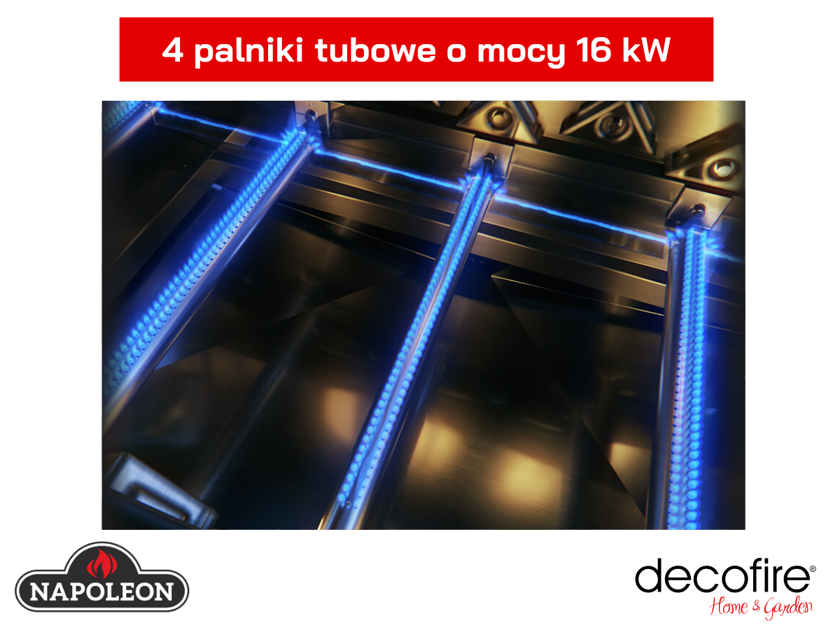 Grill gazowy do zabudowy Napoleon Prestige PRO 500 RB palniki 