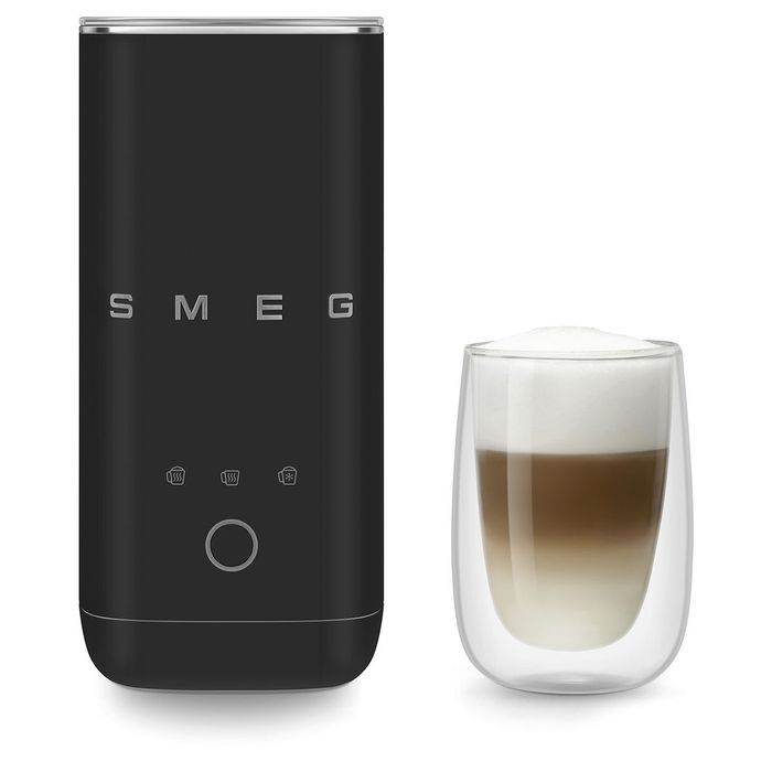 Spieniacz do mleka Czarny Smeg (MFF02BLMEU)