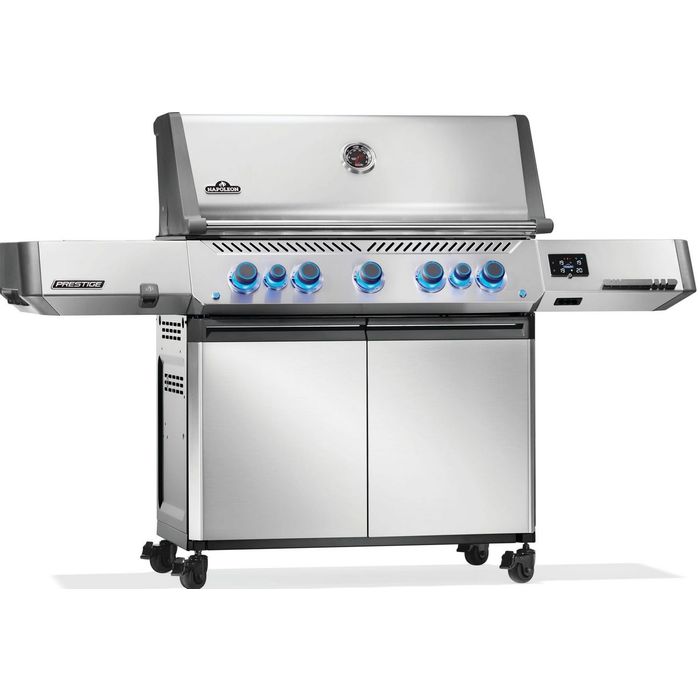 Grill gazowy Napoleon Prestige 665 Connected RSIB z palnikiem rożna i palnikiem bocznym Sizzle Zone WIFI (P665VXRSIBPSS-PL)