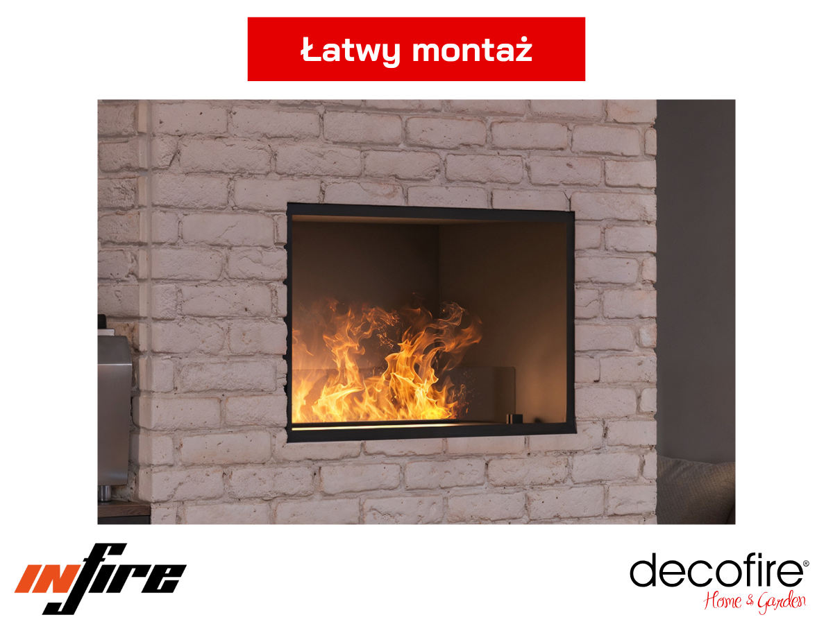 Kominek na parę wodną Infire Inside Invapo 800 Multicolor – łatwy montaż