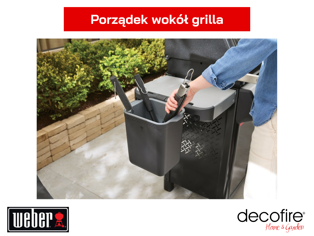 Uchwyt na narzędzia SnapOn Weber Works porządek wokół grilla