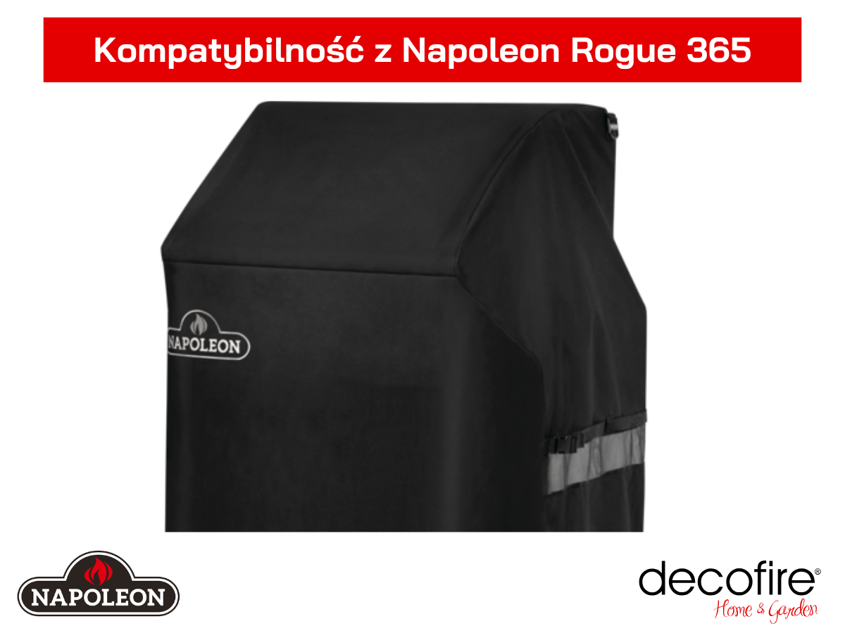 Dedykowany do grilla Napoleon Rogue 365 ze złożonymi półkami