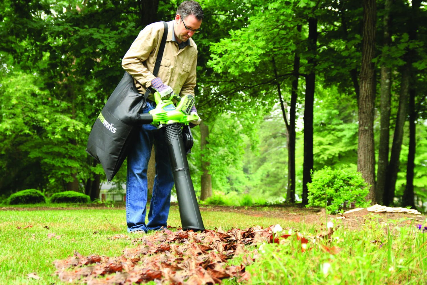 Dmuchawa do liście Greenworks potrzebne narzędzia do ogrodu