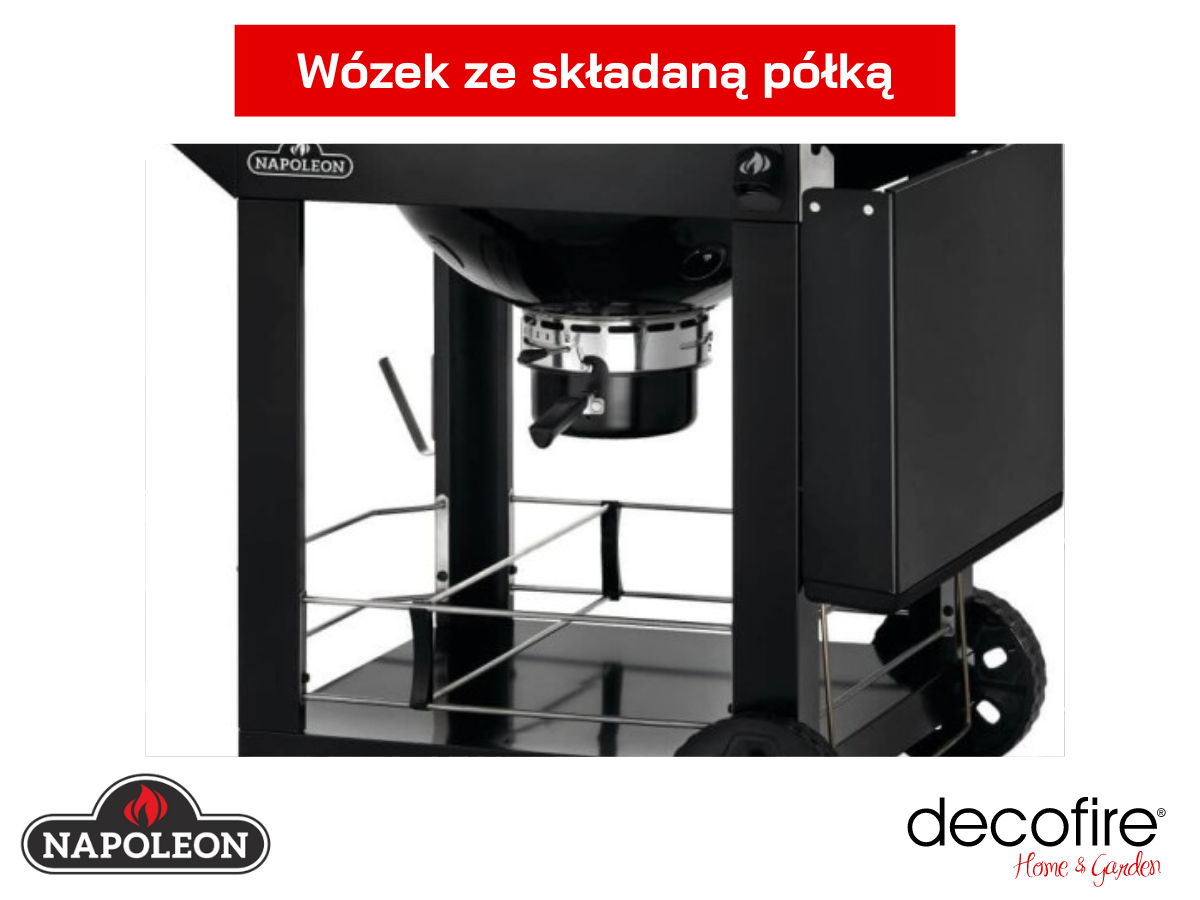 Grill węglowy Napoleon PRO22K-CART-3 z wókiem 