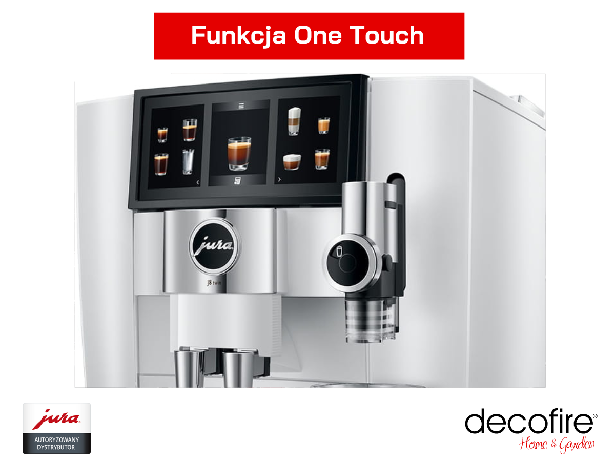 Ekspres do kawy Jura J8 twin Diamond White (EA) z funkcją One Touch