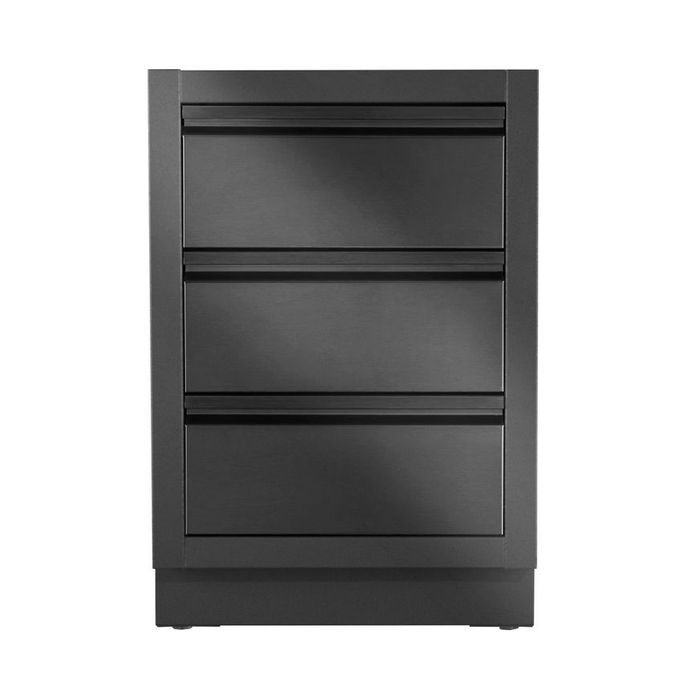 Szafka OASIS™ z trzema szufladami, Czarny Mat Napoleon (IM-3DC-MK-1)