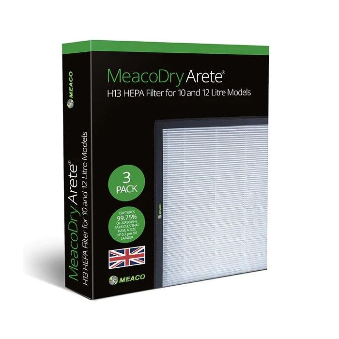 Meaco Filtry HEPA H13 do osuszaczy Arete One 10 / 12L- 3 szt.