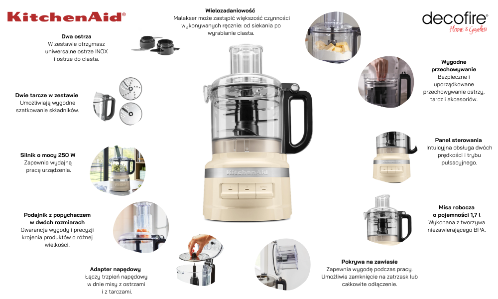 Malakser 1,7 l Almond Cream KitchenAid