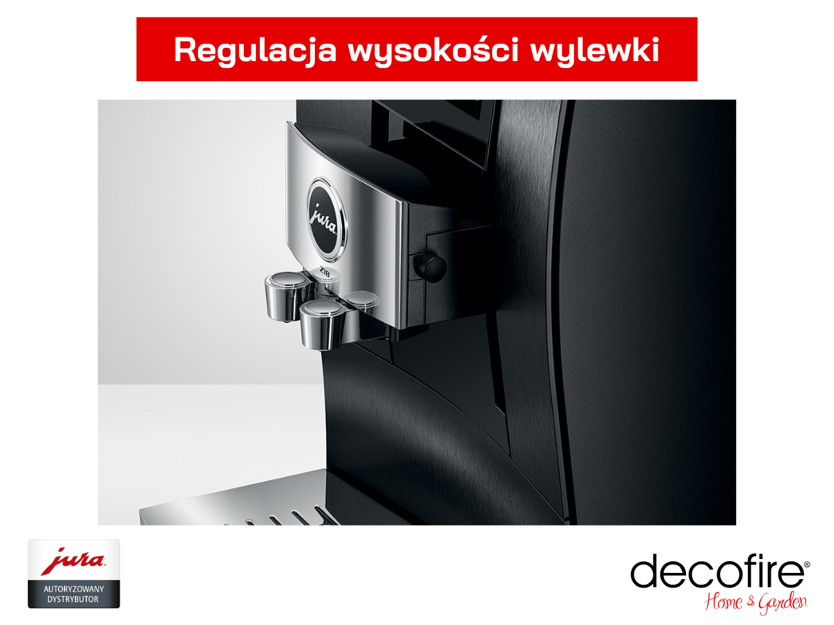 Regulacja wysokości wylewki w ekspresie do kawy Jura Z10 Aluminium Black (EB)