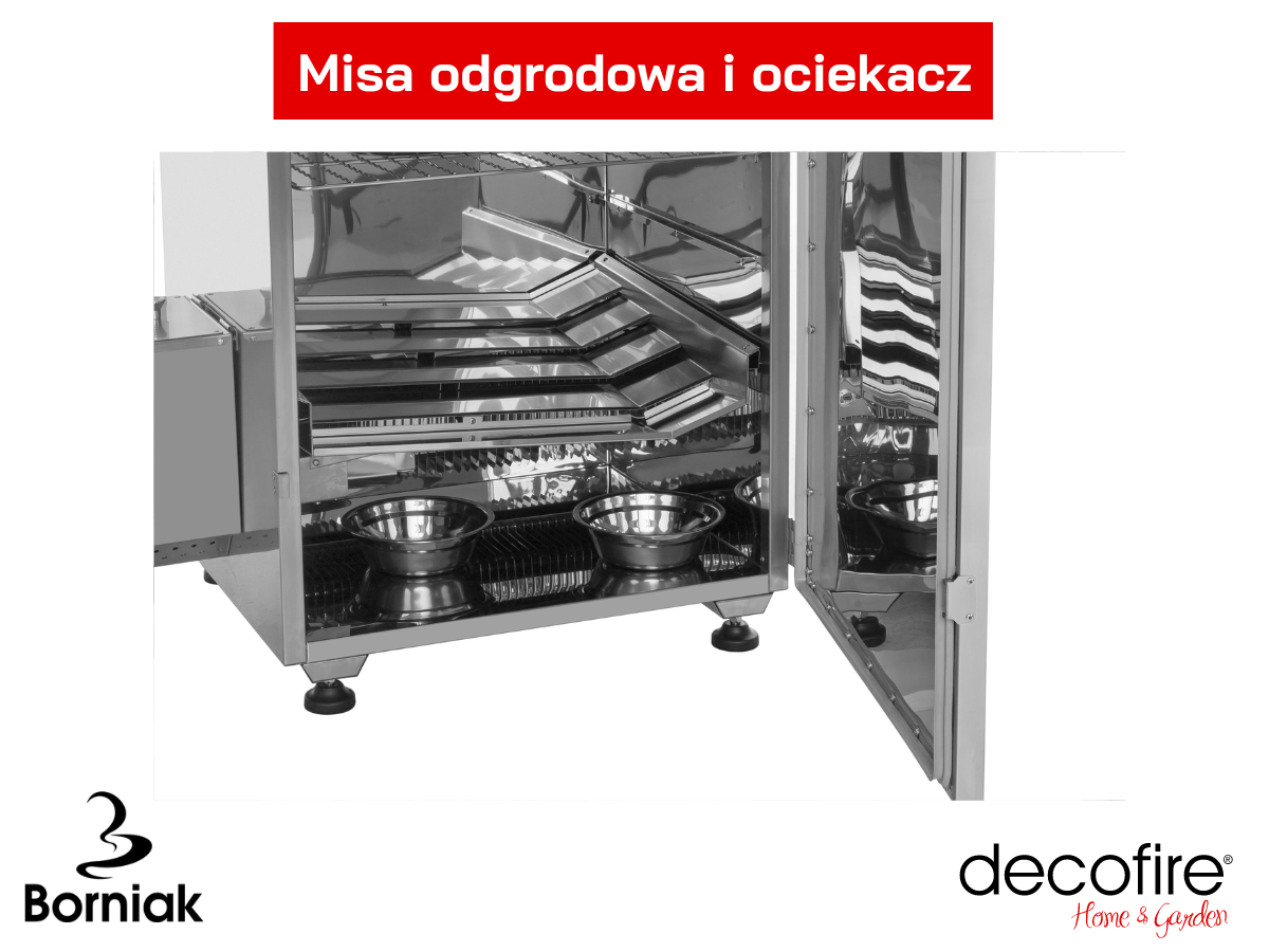 Misa odgrodowa i ociekacz smokera Borniak BBQ Inox Timer BBDST-150 v1.4