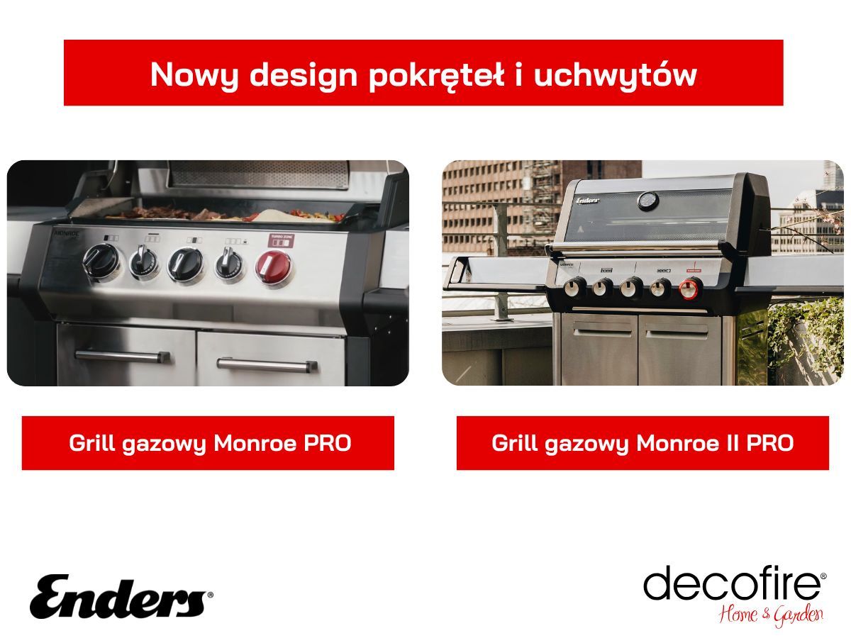 Odświeżony, ergonomiczny design pokręteł i uchwytów