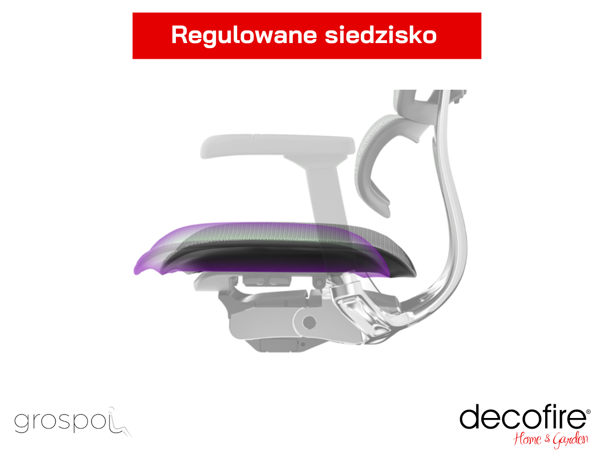 Regulowane siedzisko Grospol Ergohuman 2 Elite LE01