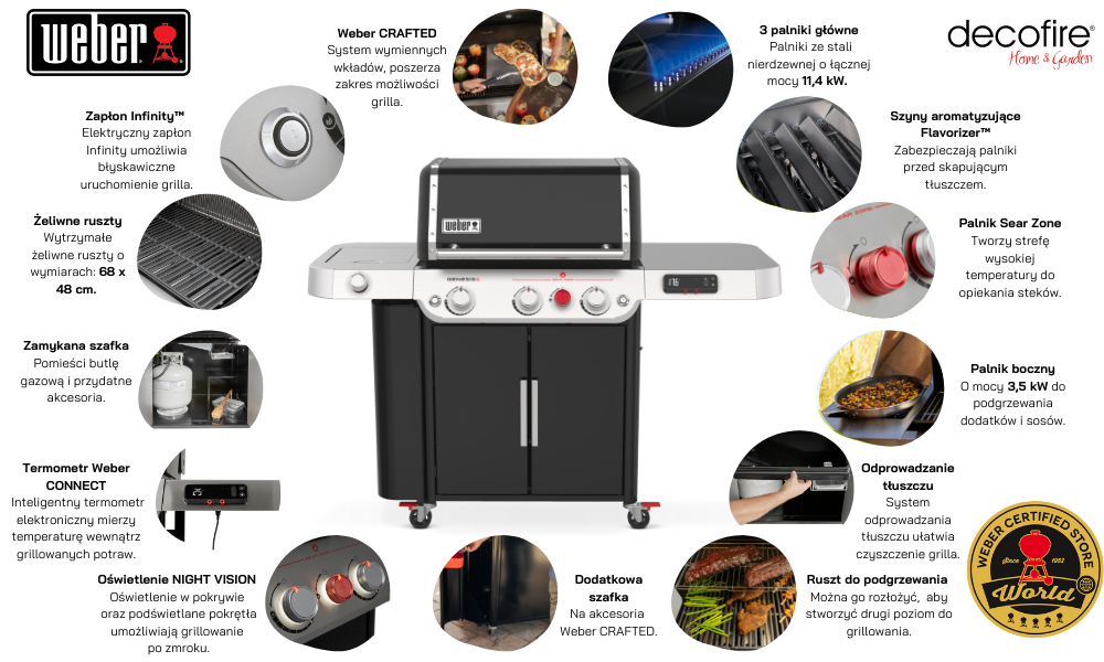 Grill gazowy Weber Genesis EPX-335 Black