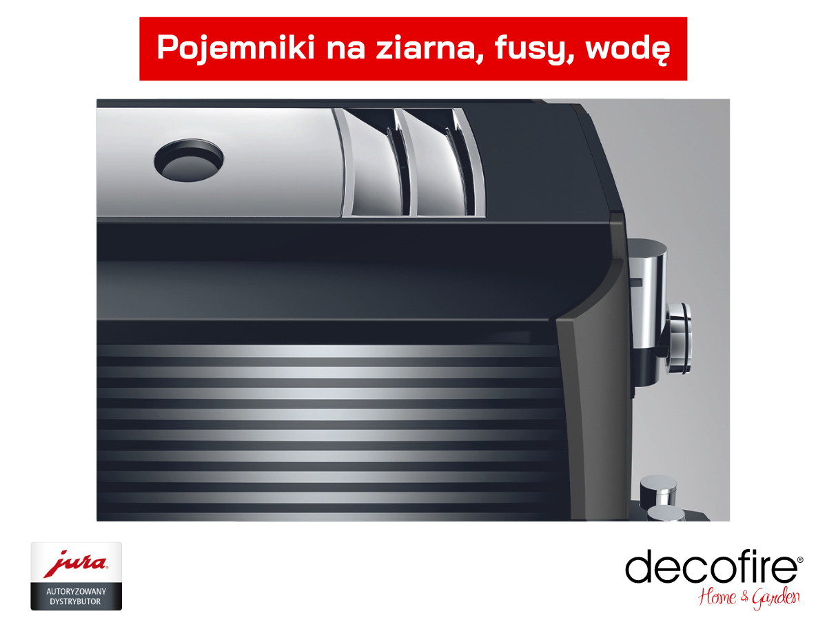 Ekspres do kawy Jura S8 Dark Inox pojemniki