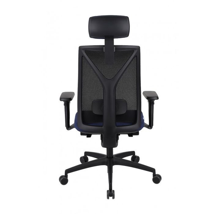 Fotel biurowy Grospol Valio BS HD black chrome tkanina Medley - 12 kolorów