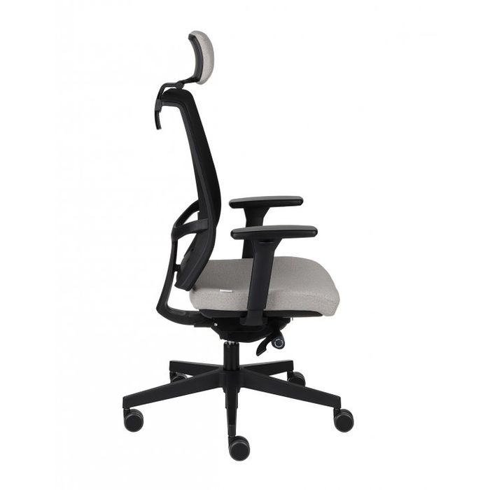 Fotel biurowy Grospol Level BS HD BLACK tkanina Bondai - 8 kolorów