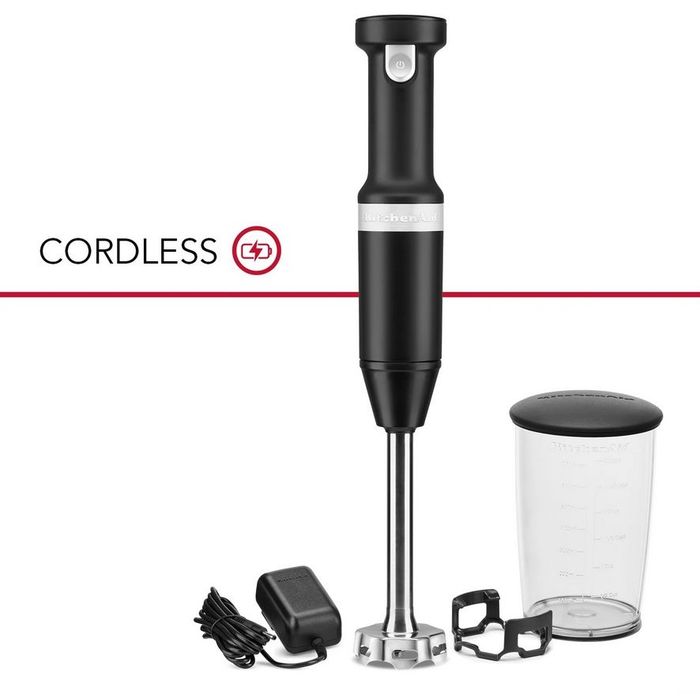 Bezprzewodowy blender ręczny Matte Black KitchenAid (5KHBBV53EBM)