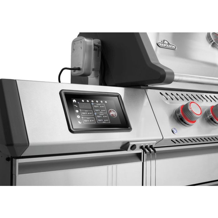 Grill gazowy Napoleon Prestige PRO 665 z palnikiem rożna i palnikiem bocznym Sizzle Zone (PRO665VXRSIBPSS-PL)