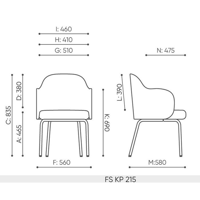 Fotel krzesło FLOS FS KP 215 Bejot