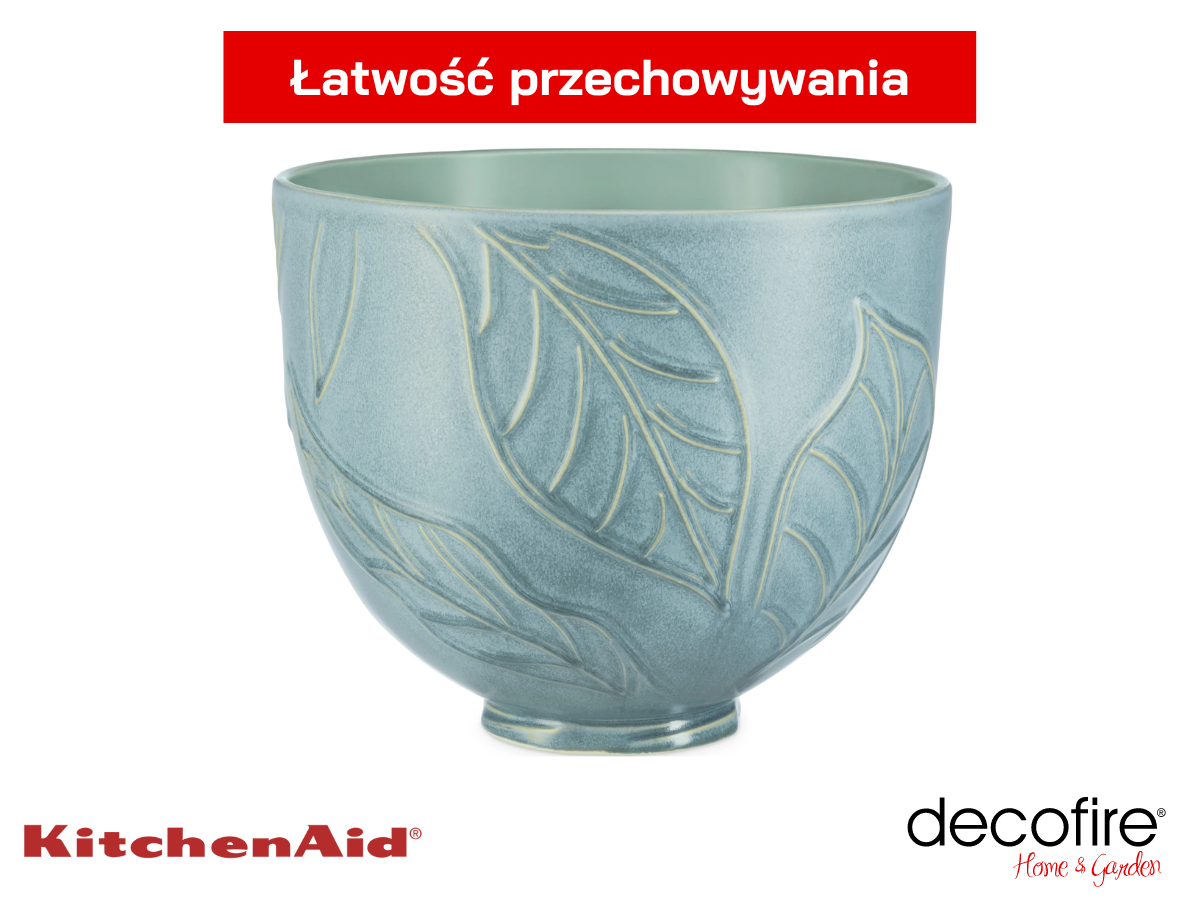 Brak rączki w misie ceramicznej Spring Leaves
