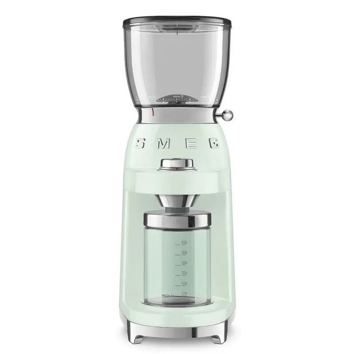 Elektryczny młynek do kawy 50's style Pastelowa zieleń Smeg (CGF01PGEU)