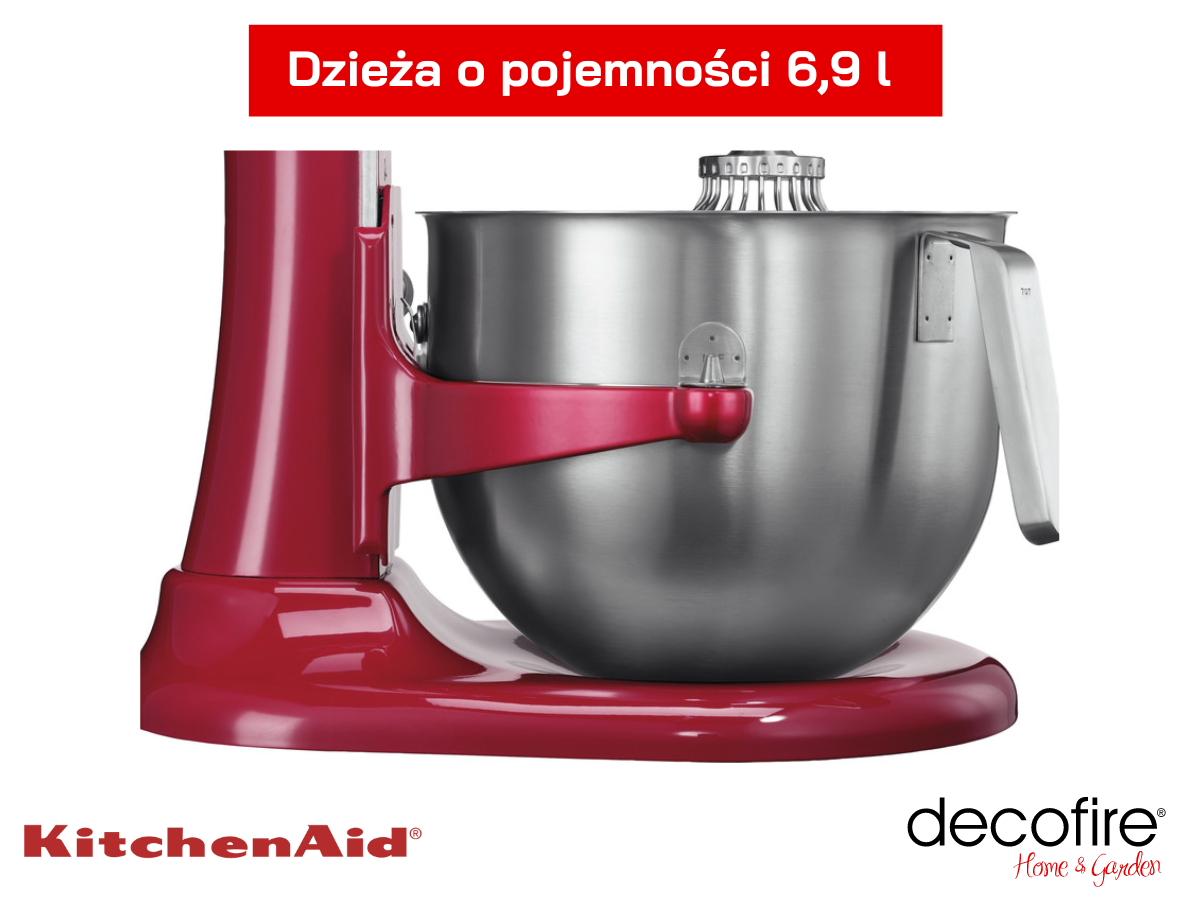 Dzieża o pojemności 6,9 l pozwala na miksowanie dużej ilości składników za jednym razem.