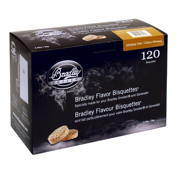 Bradley Bisquettes - Whiskey Oak - opakowanie 120 sztuk