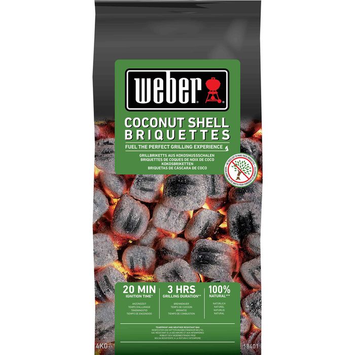Brykiet ze skorup kokosa 4 kg Weber (18401)