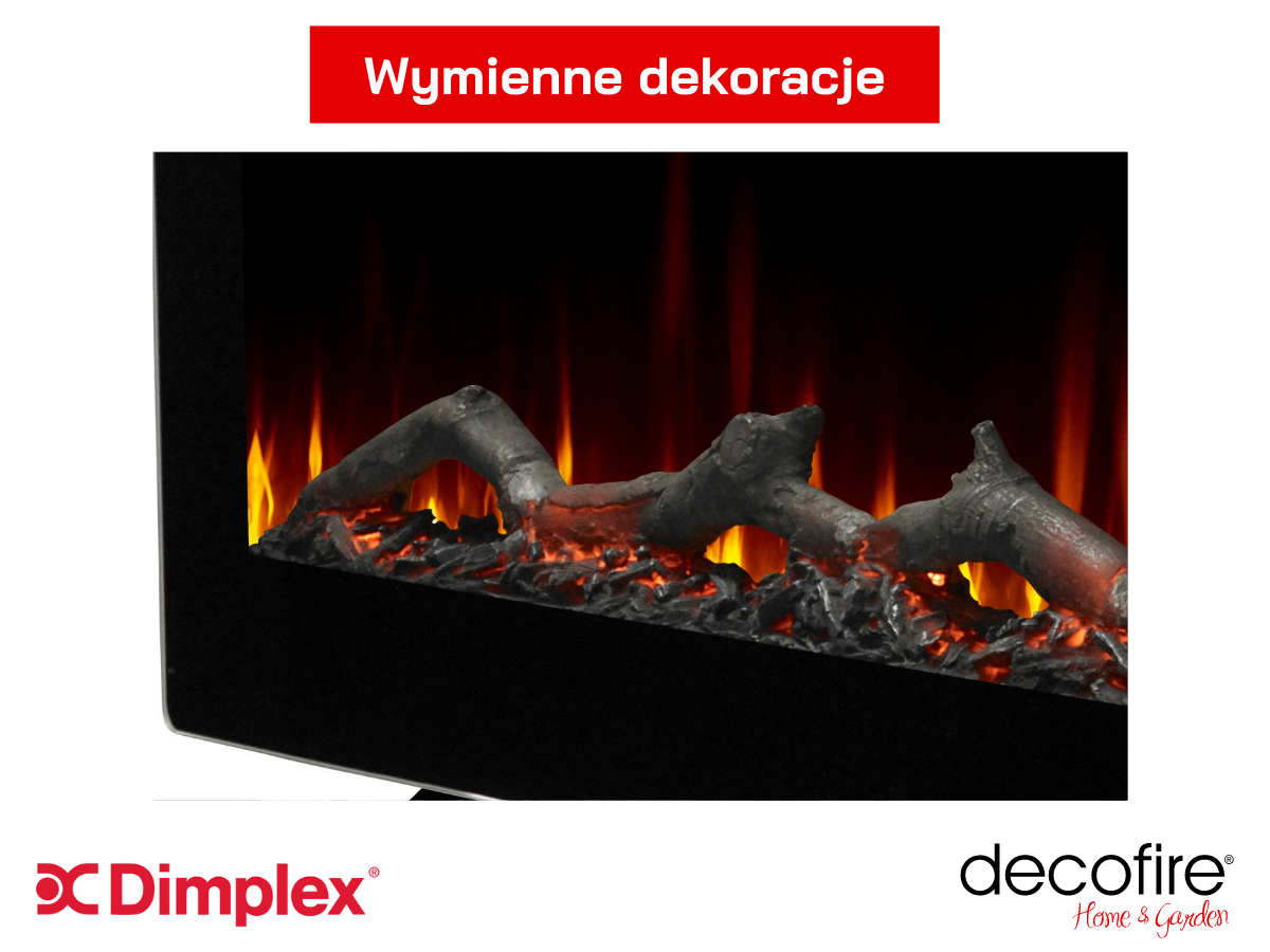 Kominek elektryczny Dimplex Sieera 60 z wymiennymi dekoracjami