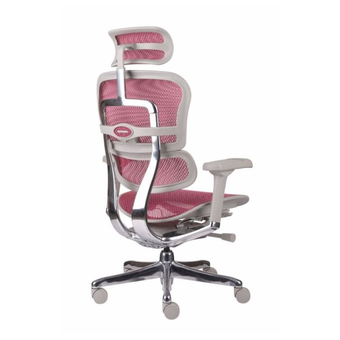Grospol Fotel biurowy Ergohuman 2 Elite GS Pink z podnóżkiem