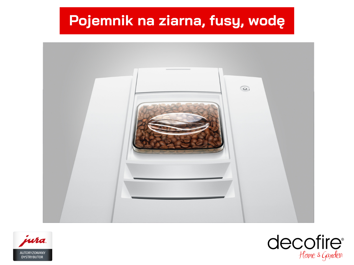 Pojemnik na ziarna w ekspresie Jura E4 Piano White