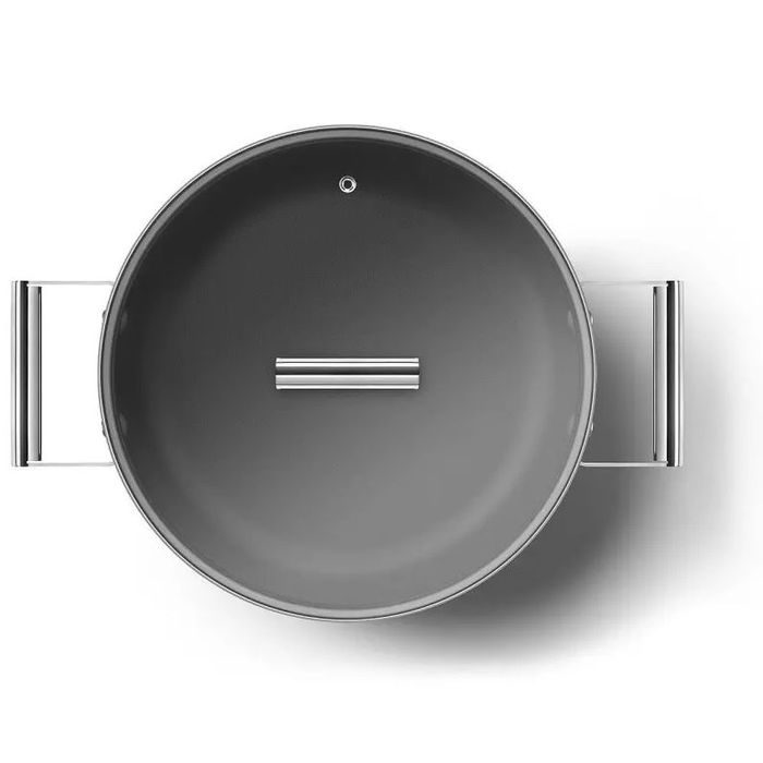 Patelnia głęboka 28 cm Czerwony Smeg (CKFD2811RDM)
