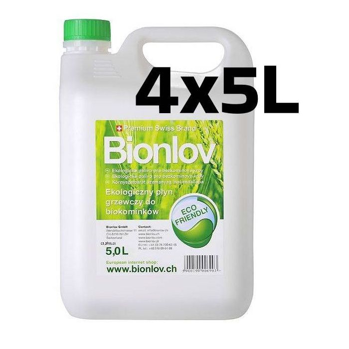 Biopaliwo do biokominków - Biopaliwo Bionlov® 4 x 5L