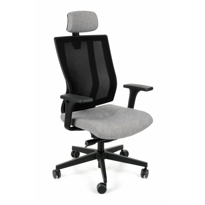 Grospol Fotel biurowy MaxPro BS HD black tkanina Bondai - 8 kolorów