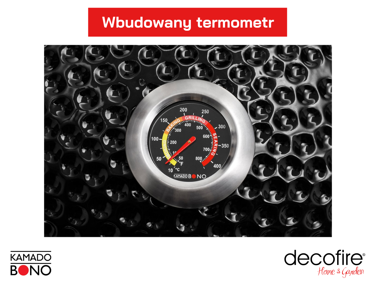 Termometr wbudowany w pokrywę